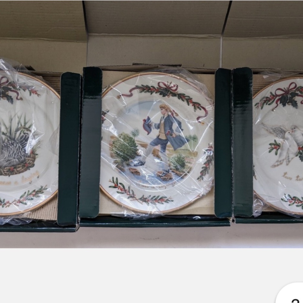 Brand new 12 Days of Christmas Plates.